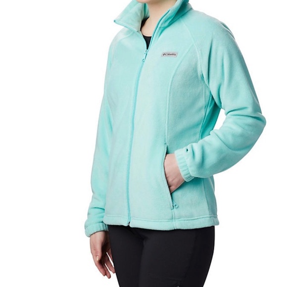 Light Blue Columbia Fleece Jacket - Picture 1 of 3